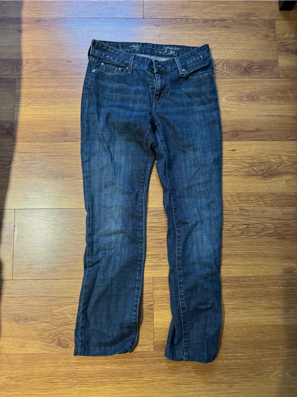 Levi's Women’s Straight Dark Blue Denim Jeans